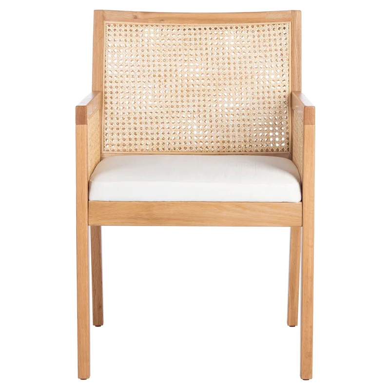 SAFAVIEH Couture Lupita Rattan Dining Chair - 21.9 W x 24.8 L x 33.9 H - 22Wx25Dx34H