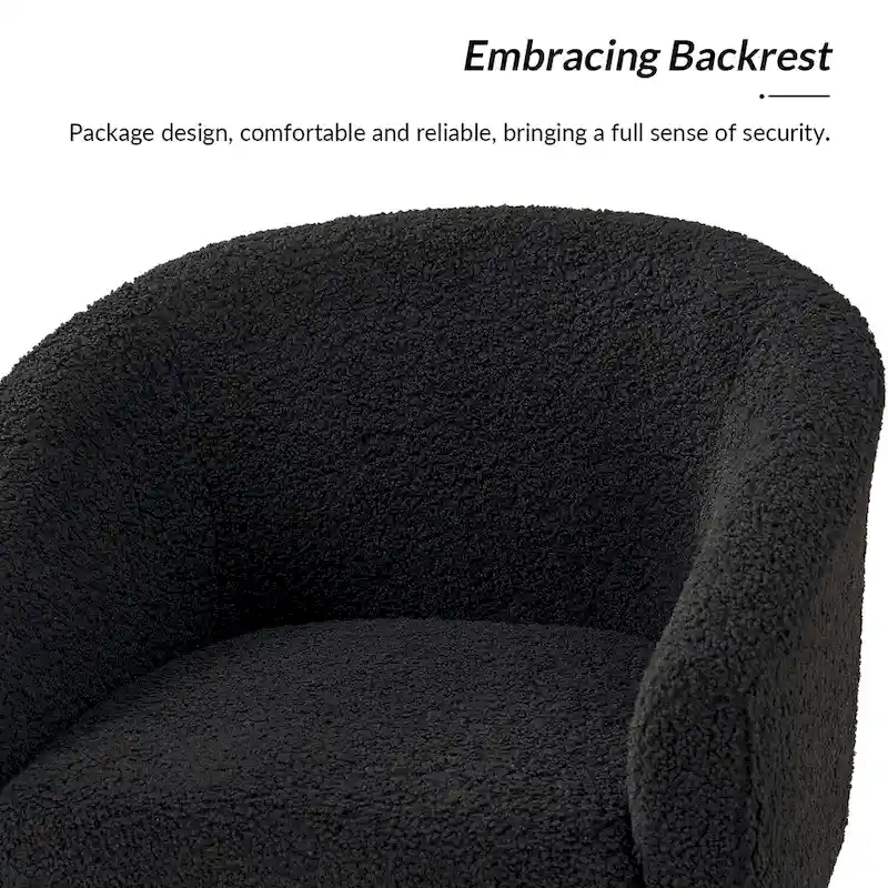 Sheila Modern 30 W Boucle Armchair with Solid Wood Legs Set of 2 by HULALA HOME