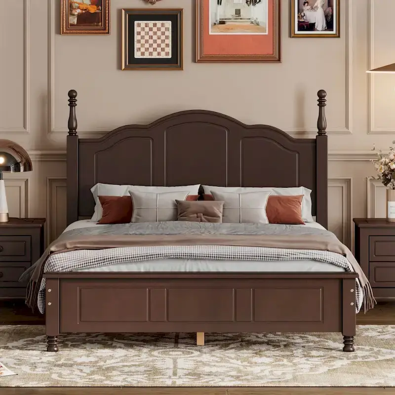 Full Size Wood Platform Bed Frame