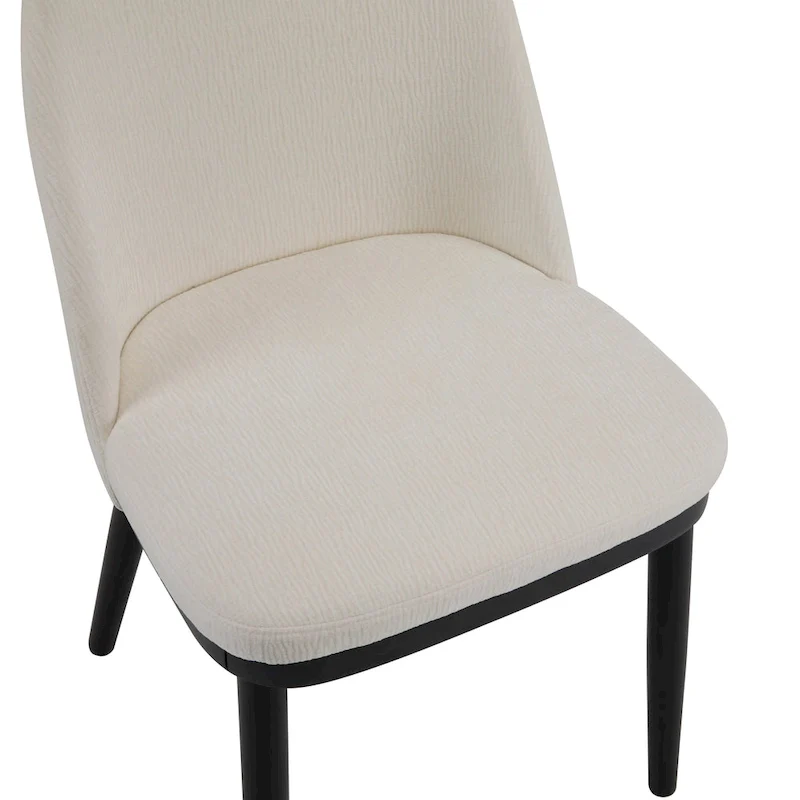 Fabric Upholstered Dining Chairs (Set of 2)