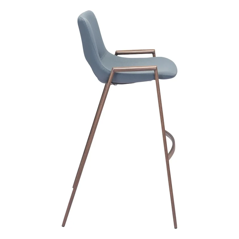 Desi Barstool Black & Walnut