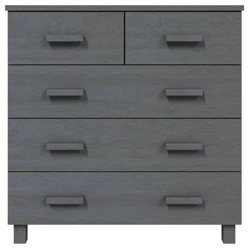 vidaXL Sideboard Bar Buffet Console Cabinet with Drawers HAMAR Solid Wood Pine - 31.1x15.7x31.5