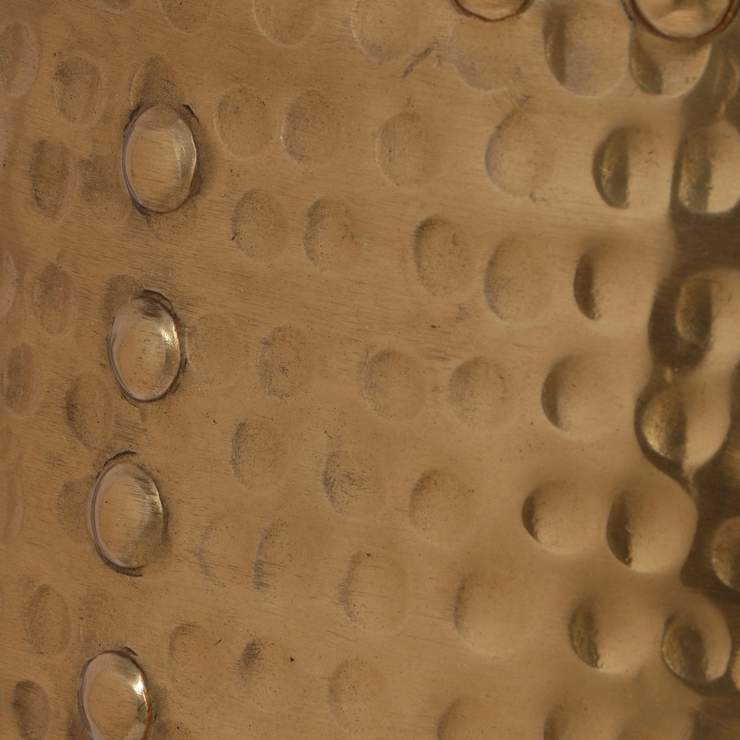 Modern Handcrafted Aluminum Studded Side Table, Brass - NH120513