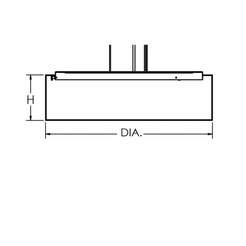 Anton 19-inch Satin Nickel LED Pendant, Linen White Shade