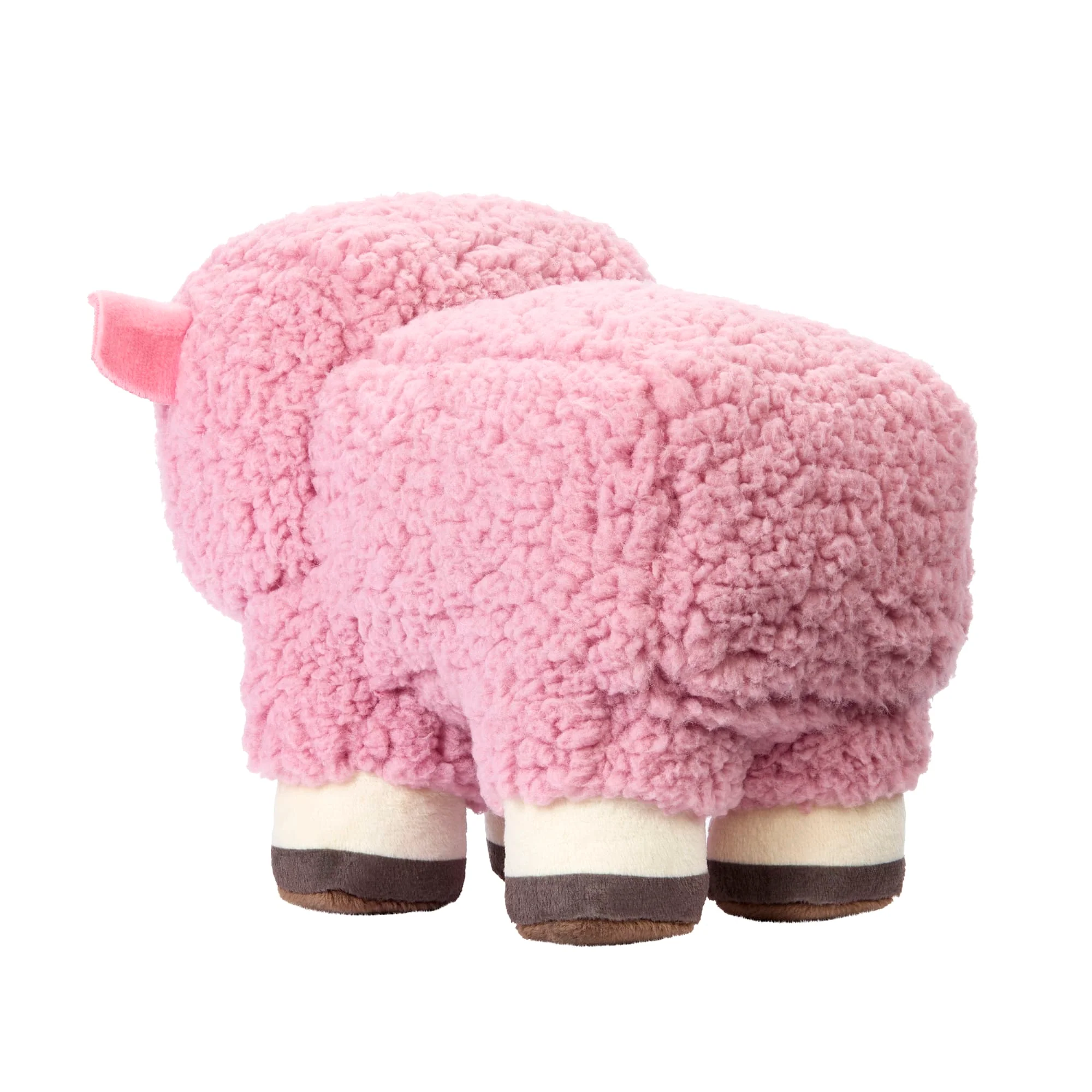 Minecraft Pink Sheep Plush Toy, 8-Inch Collectible Soft Doll Inspired By A Minecraft Movie