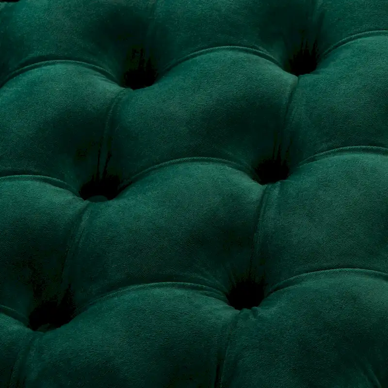 Tufted Velvet Ottoman