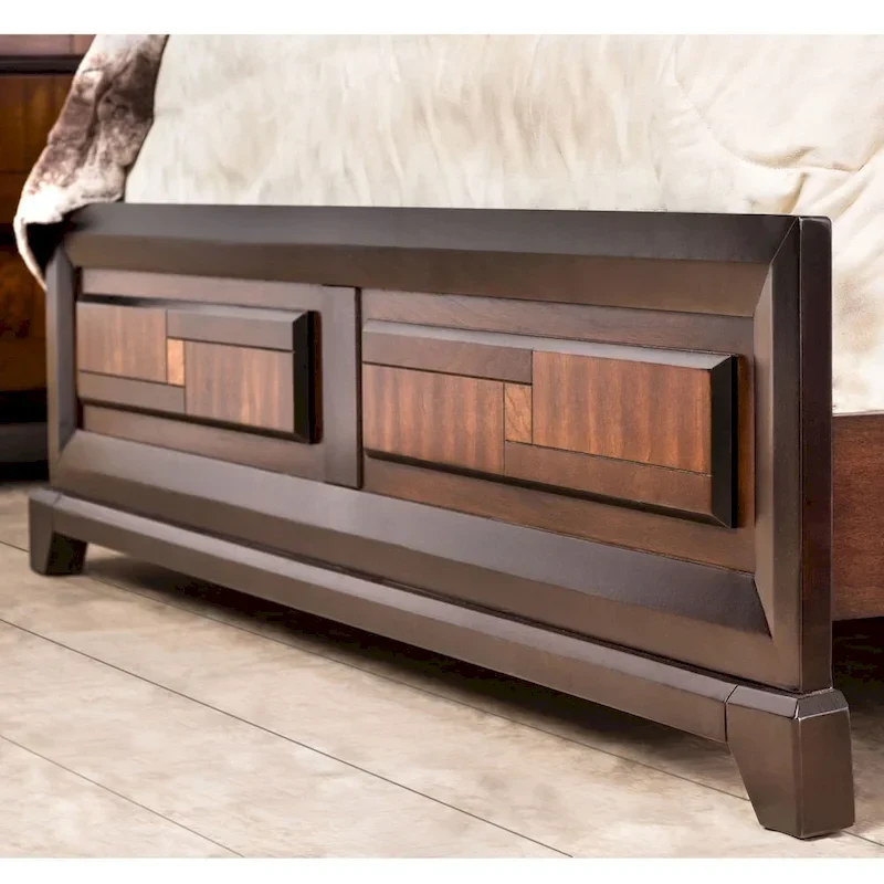 Furniture of America Sigh Rustic Walnut Solid Wood 3-piece Bedroom Set