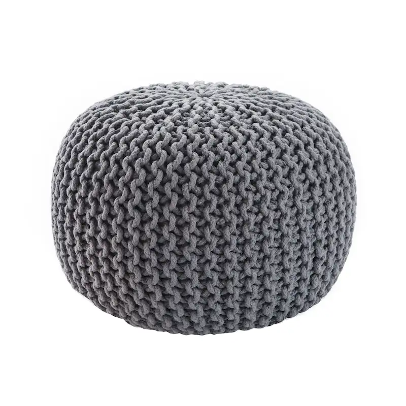 Spectrum Pouf Textured Round Pouf
