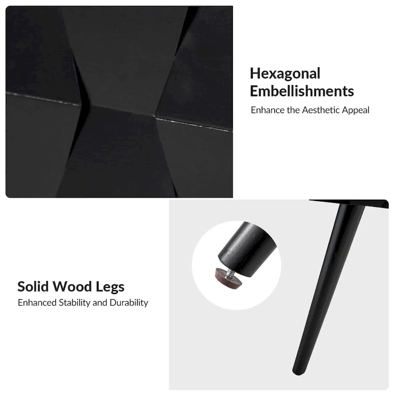 Julian Mid-century Modern End Table with Charging Station by HULALA HOME