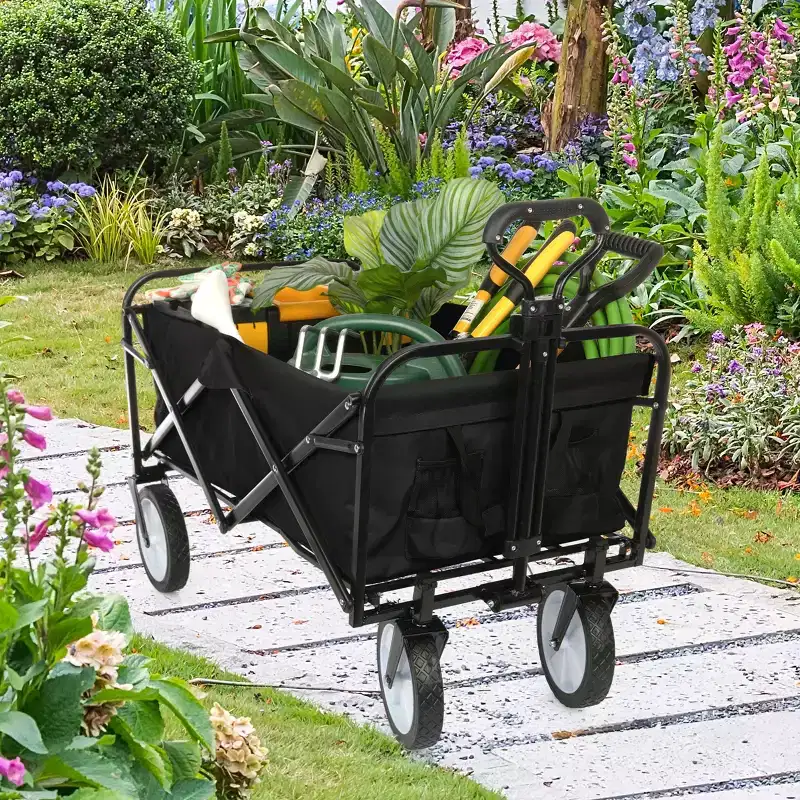 Pure Garden Collapsible Wagon Folding Cart