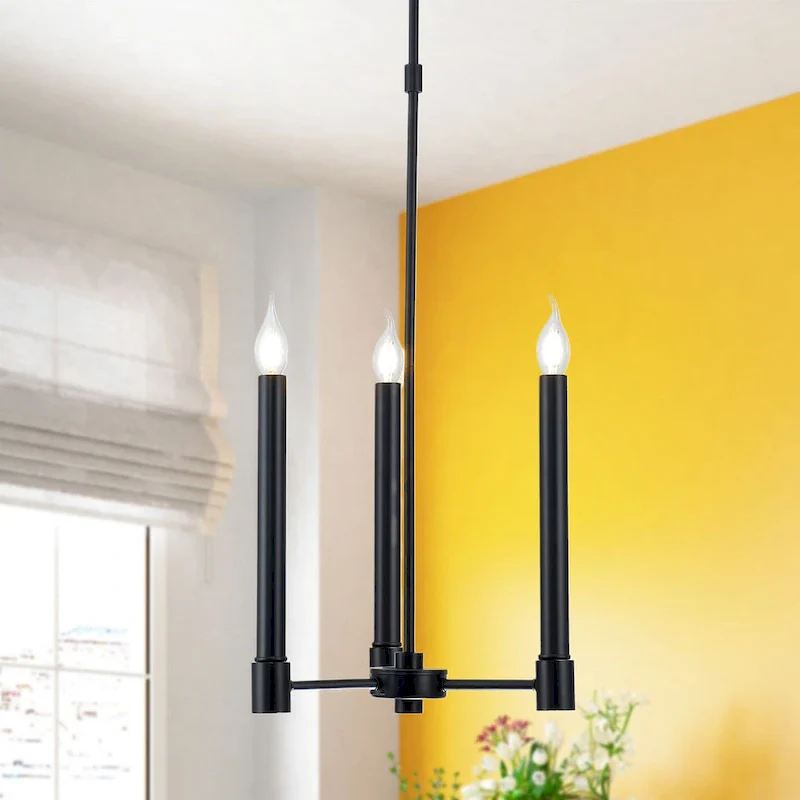 Vidman Pendant Chandelier Ceiling Light with 3-light candle