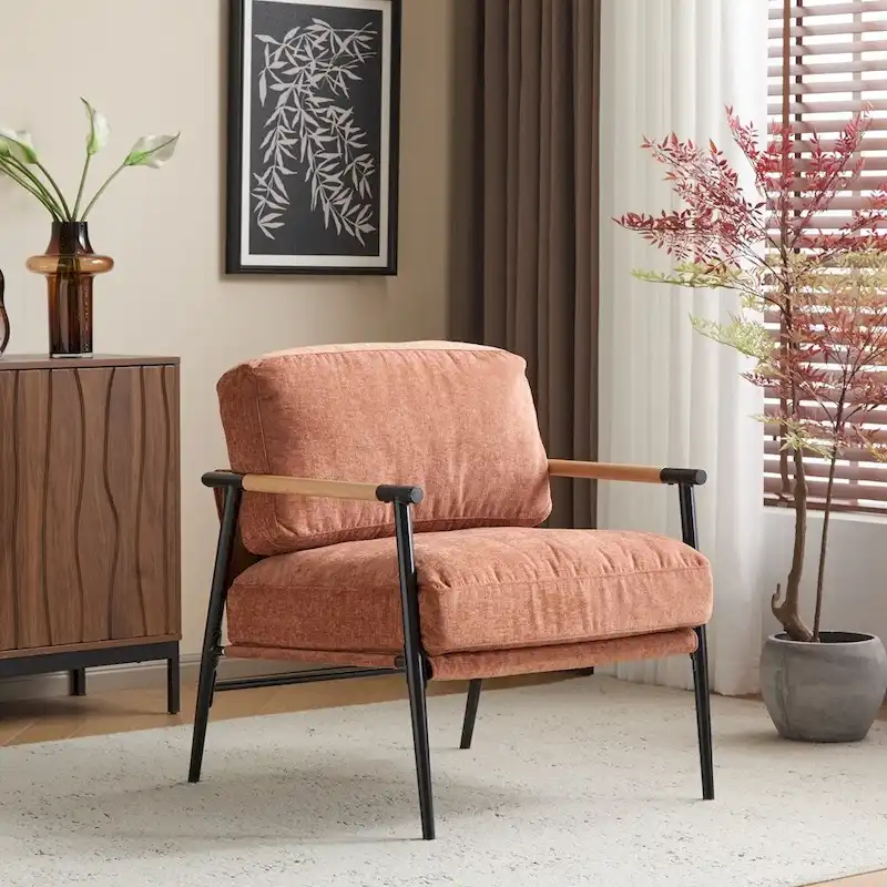 27.56 Modern Accent Chair with Plush Cushions