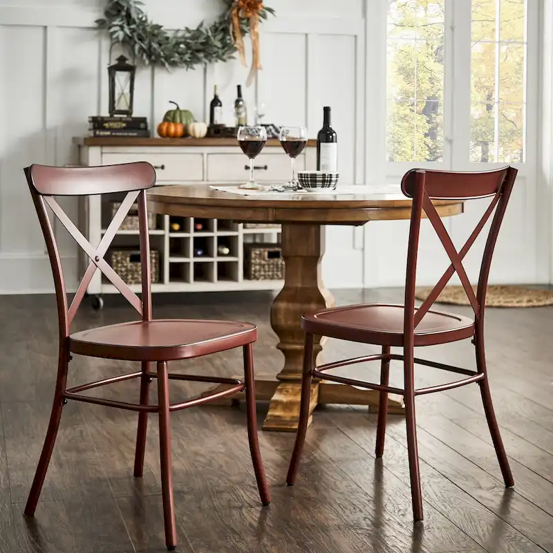 Metal Dining Chairs (Set of 2)