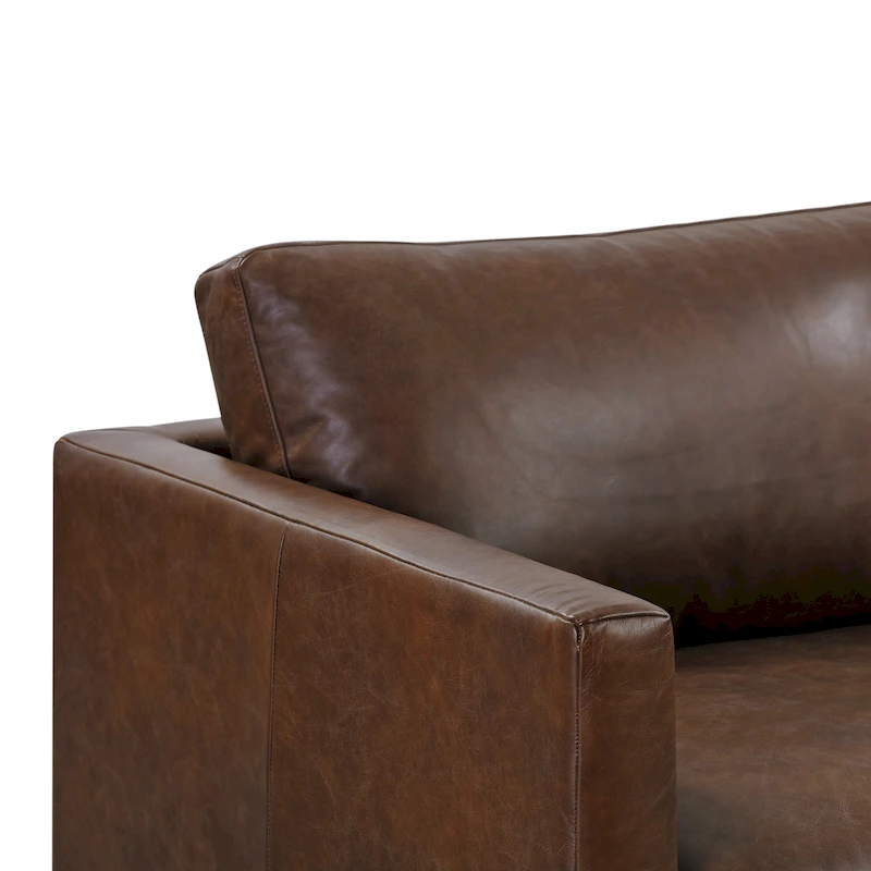 Poly & Bark Nolita 85 Sofa - Full Grain Genuine Italian Leather