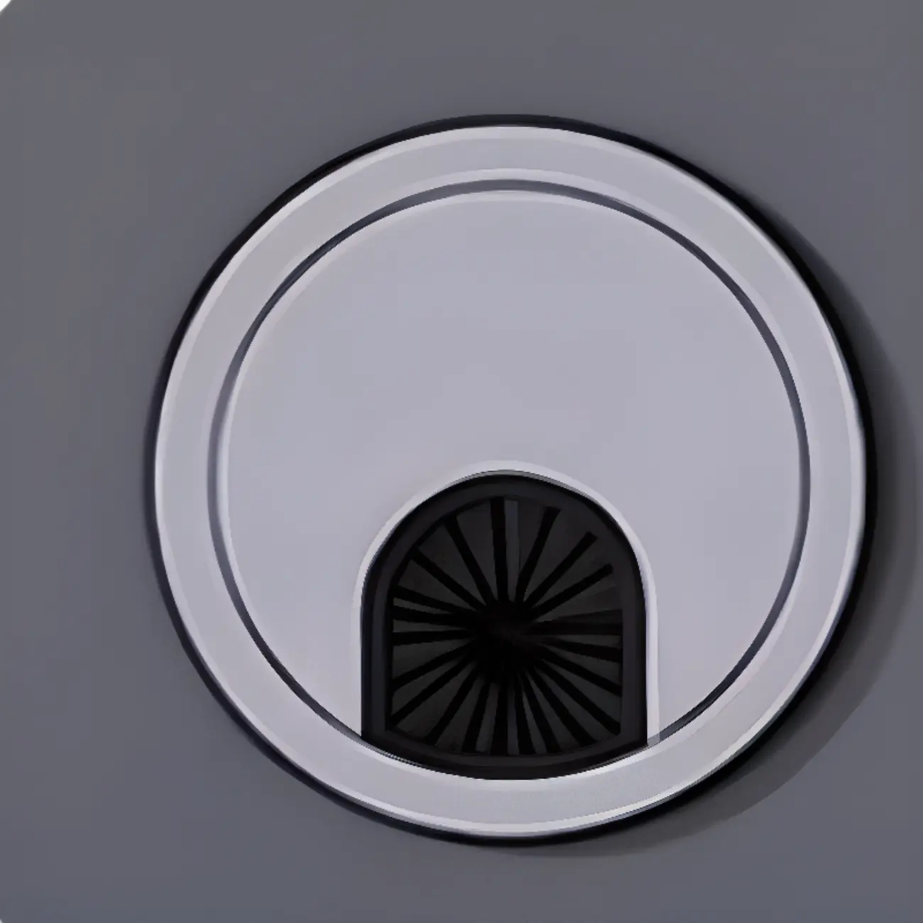 Modish Multi-Compartment Stone-Top Wood Buffet Cabinet