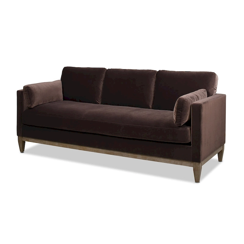 Knox 84 Modern Farmhouse Velvet Track Arm Sofa