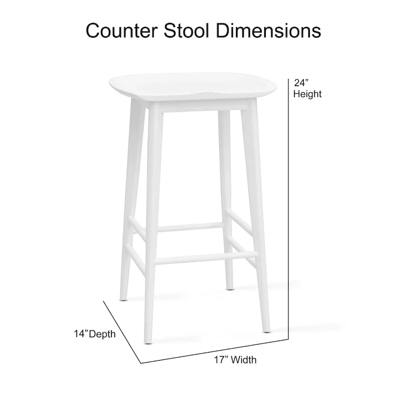 Steve Silver Hendry Backless Solid Acacia Counter Stool - Counter Stool