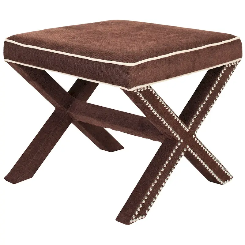 SAFAVIEH Shavonne X-Bench Ottoman