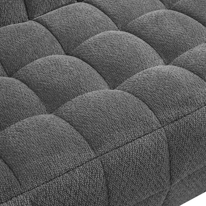 GDFStudio Tobey Modern 64.5 Square-Tufted Velvet Compression Foam Loveseat