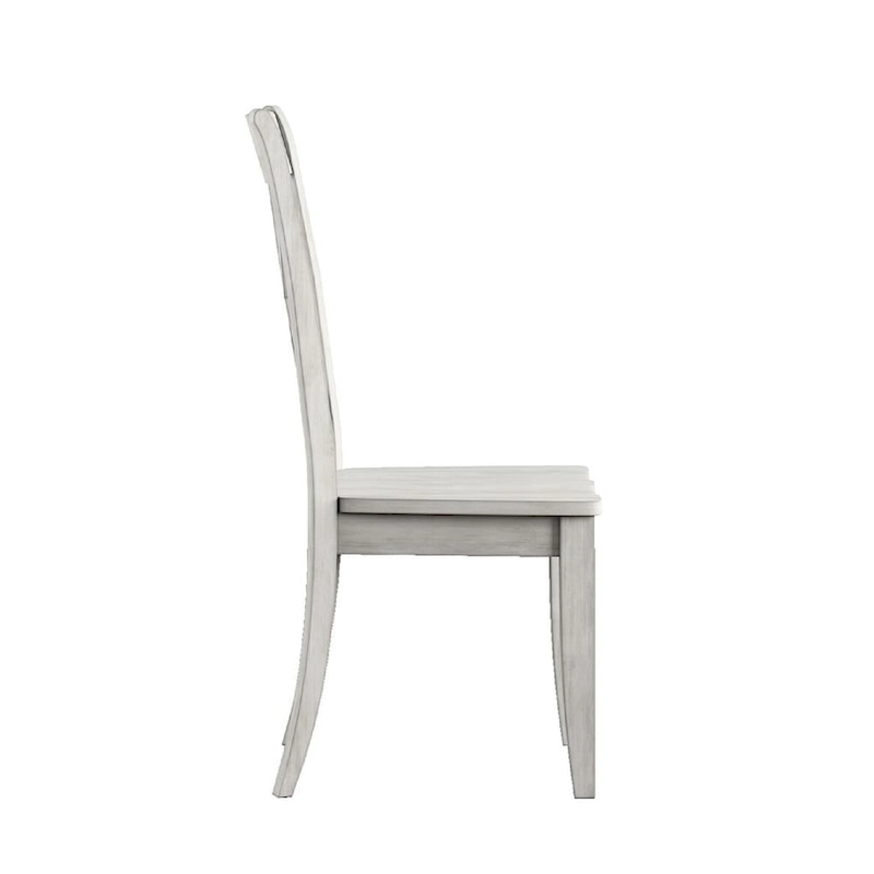 Sabera Shabby Chic Round X-Base Dining Set - Double X Back by iNSPIRE Q Classic