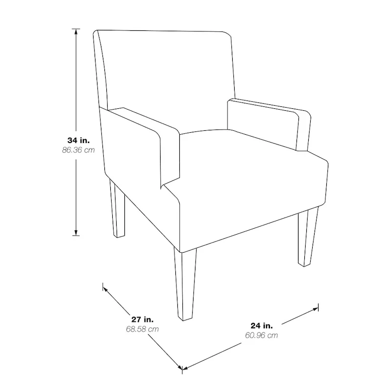 Main Street Accent Chair in Woven Fabric