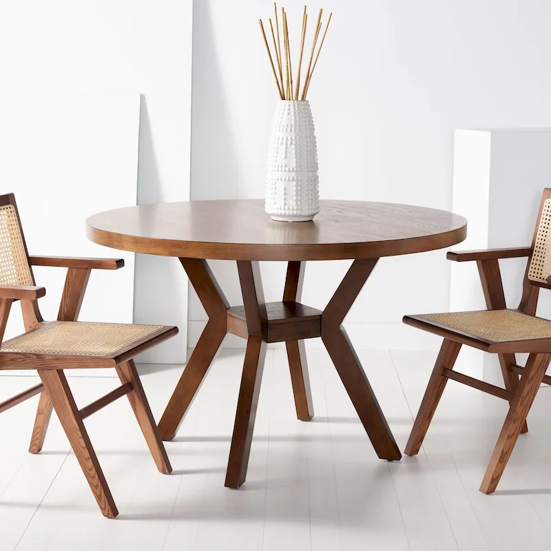 Round Solid Wood Dining Table