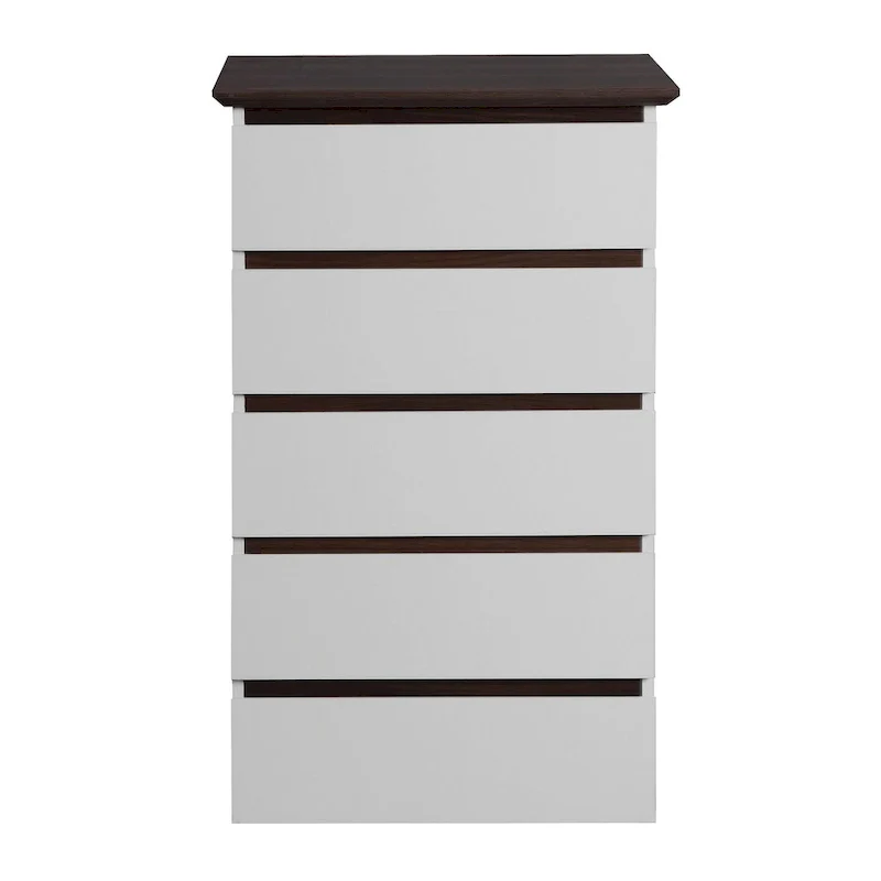 Dresser with Drawers, 5 Drawer Dresser with Wood Color Top, Small Dresser for Kids Bedroom, Living Room,