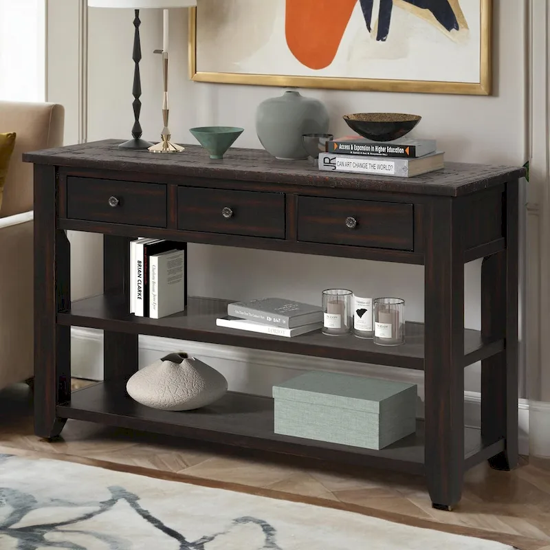 Modern Solid Wood Sofa Table