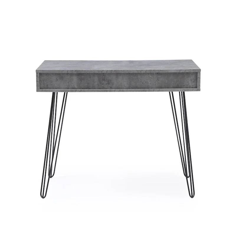 Laurel Grey Mid-century Modern 2-drawer Home Office Desk