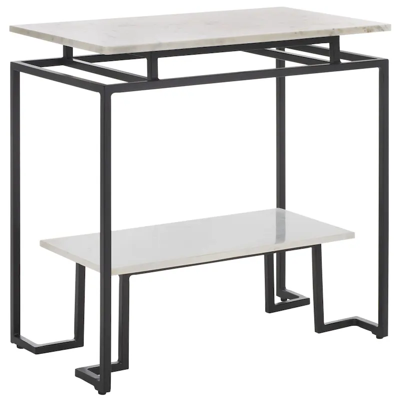 SAFAVIEH Malvina Single Shelf Rectangle Accent Table - 24  L x 14  D x 24  H - 24Wx14Dx24H