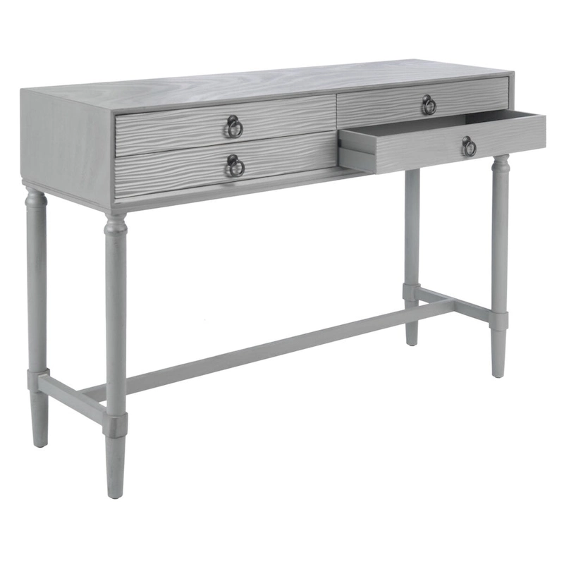 SAFAVIEH Beaulah 4-Drawer Console Table - 42 W x 13 L x 29.5 H - 42Wx13Dx30H