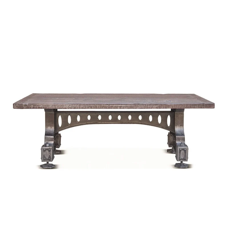 Sterling Cast Iron Table with Reclaimed Teak Top