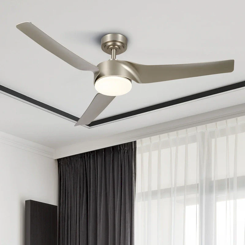 Modern 52  Smart Ceiling Fan with Dimmable Light Kit & Remote