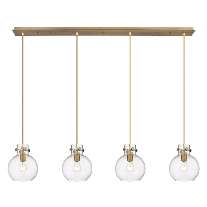Innovations Lighting Newton Sphere - 4 Light 8  Cord Hung Linear Pendant