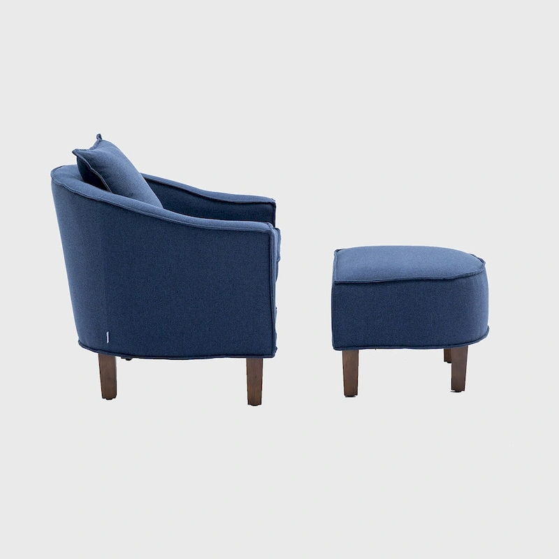 Accent Chair with Ottoman