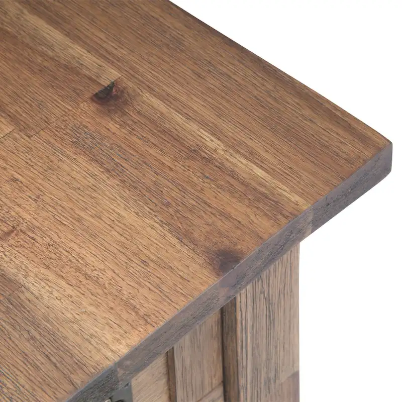 WYNDENHALL Garret SOLID ACACIA WOOD 14 inch Wide Rectangle Rustic Narrow Side Table - 14  W x 24  D x 20  H