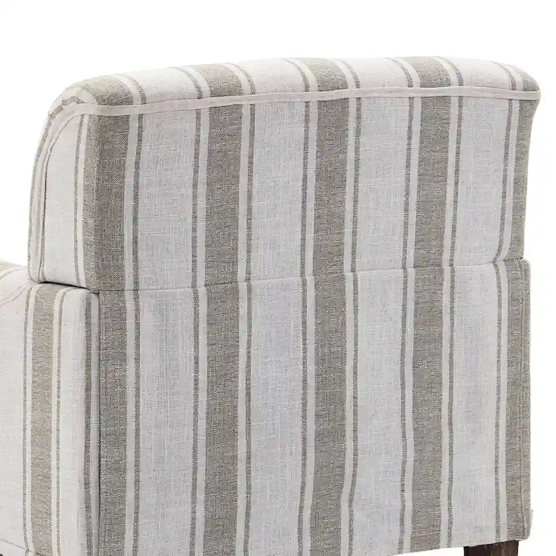 Modern Striped Accent Chairs with Arms