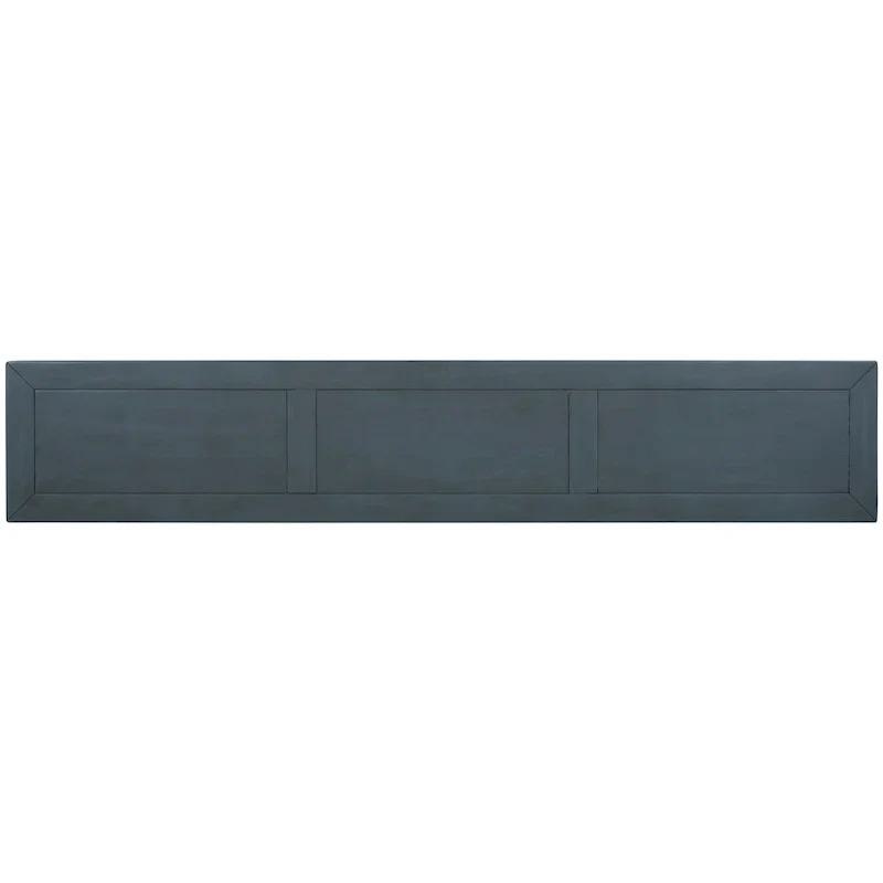 Rustic Entryway Console Table with Drawers and Bottom Shelf
