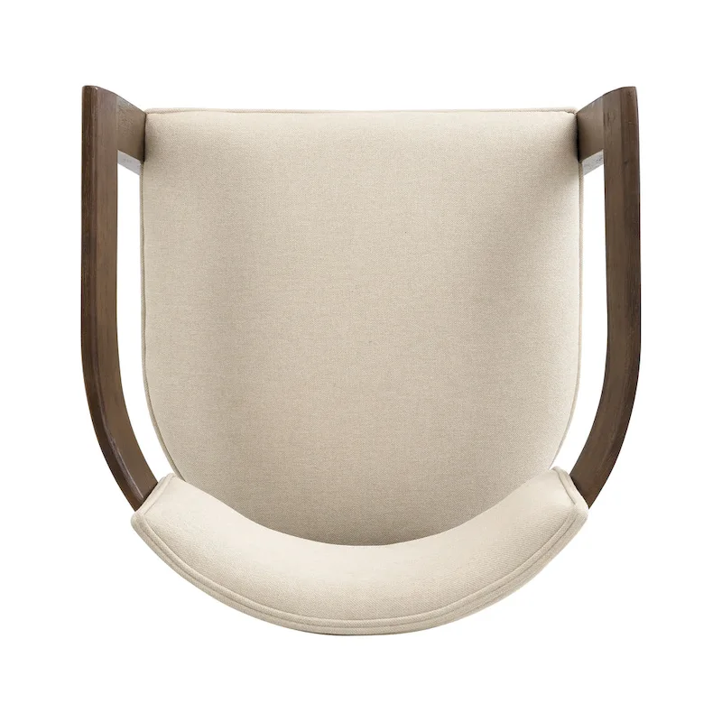 Conrad Sophisticated Modern Dining Chair With Armrest by Christopher Knight Home