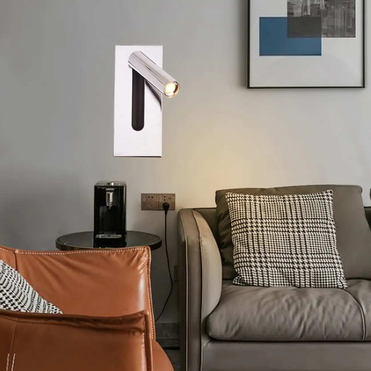 Modern Rotatable Metal Bedside LED Reading Wall Sconce
