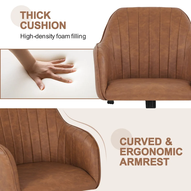 Yaheetech Desk Chair Height-Adjustable Swivel Computer Chair