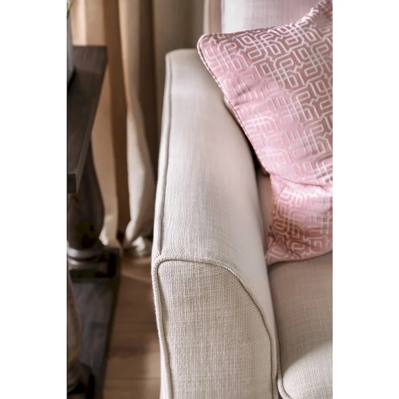 Nis Casual Fabric Upholstered Slipcovered Sofa by Furniture of America