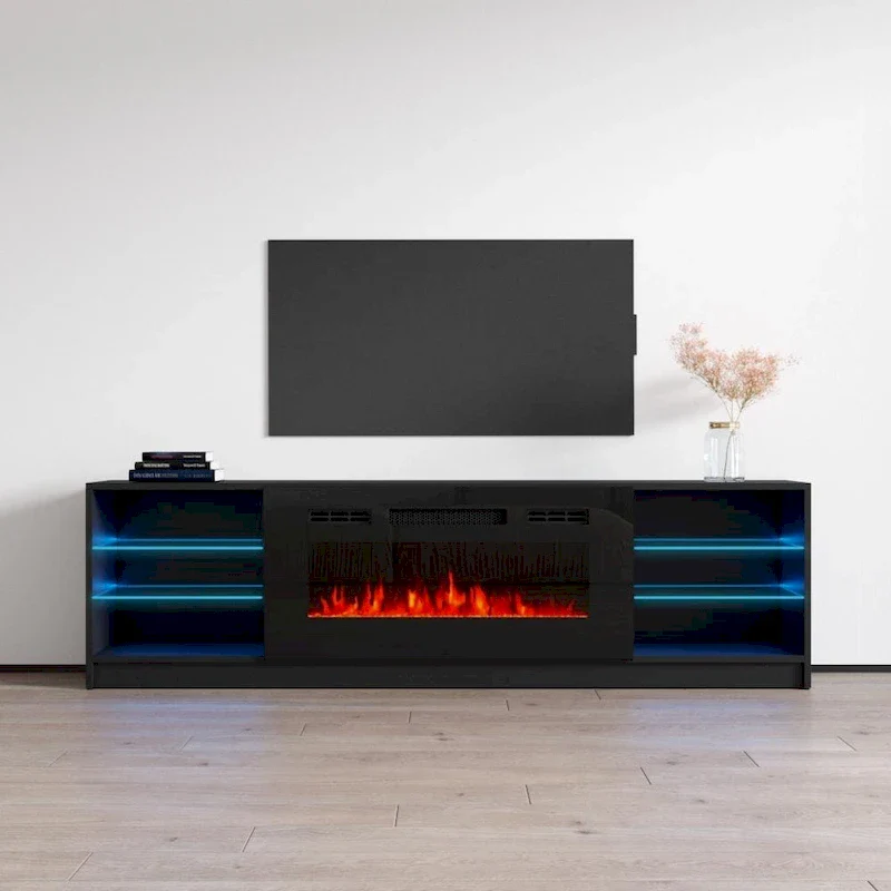 Strick & Bolton Amsden Electric Fireplace TV Stand