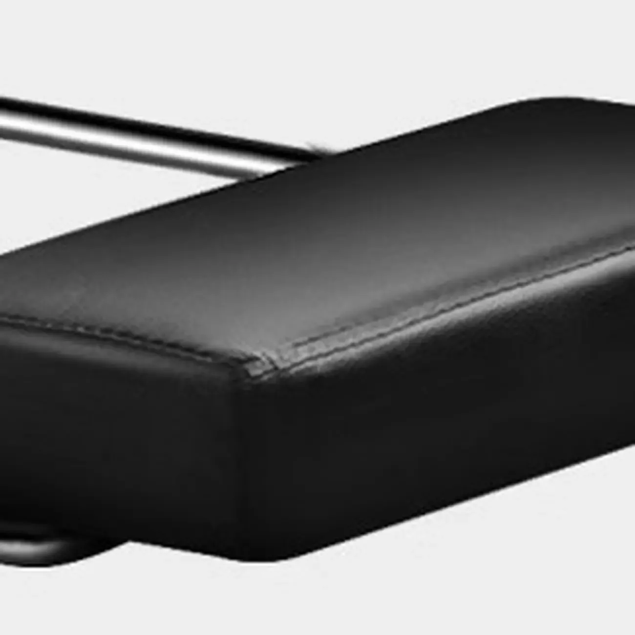 Ergonomic Black Leather Swivel Office Chair with Footrest