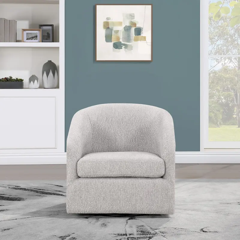 Parker Swivel Tub Chair in Sterling