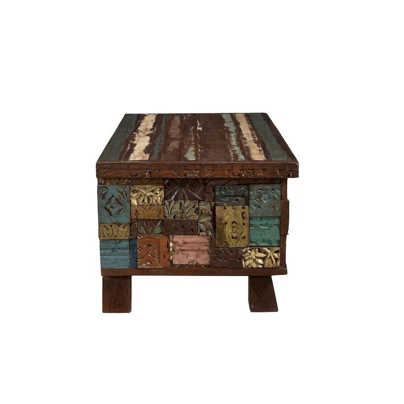 Elephant Reclaimed Wood Trunk Coffee Table - 47 x 25