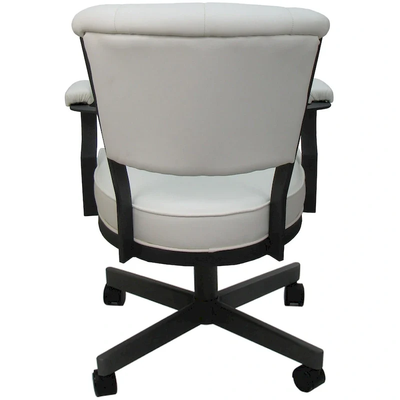 Miami Swivel Metal Caster Chair on Reading Base - 18 High Seat