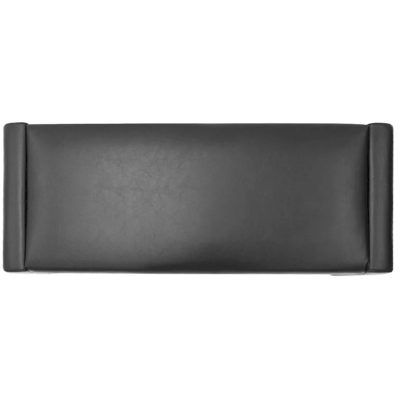 Modern Faux Leather 47 Waterfall Bench