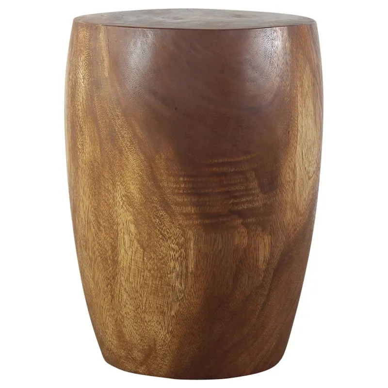 Haussmann Wood Merlot End Table 15 D x 20 inch High Walnut Oil - 15 x 15 x 20