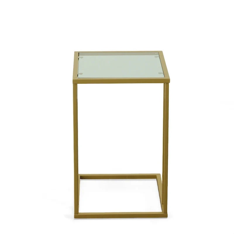 Gideon Glass Top C Table